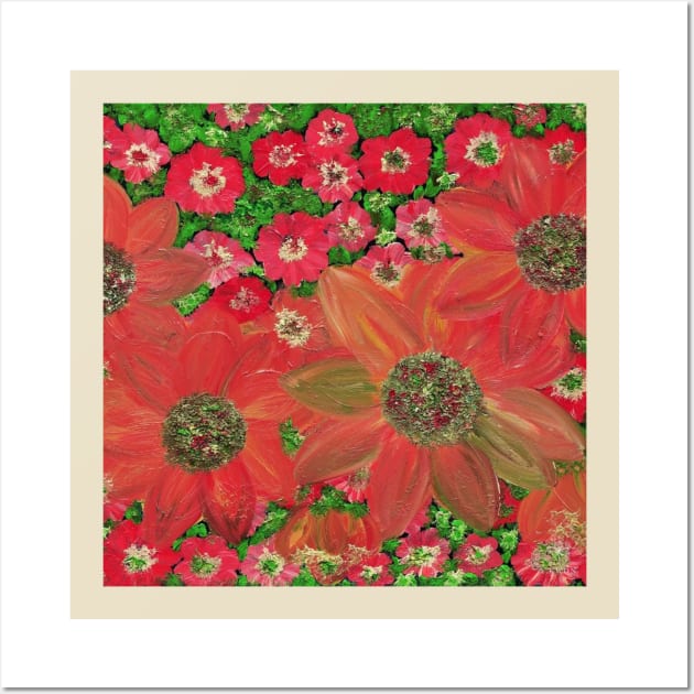 red flowers Wall Art by YKWON